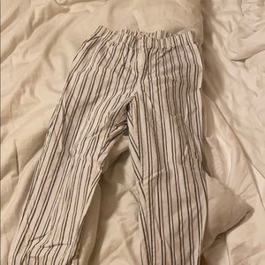 Brandy melville striped tilden pants.